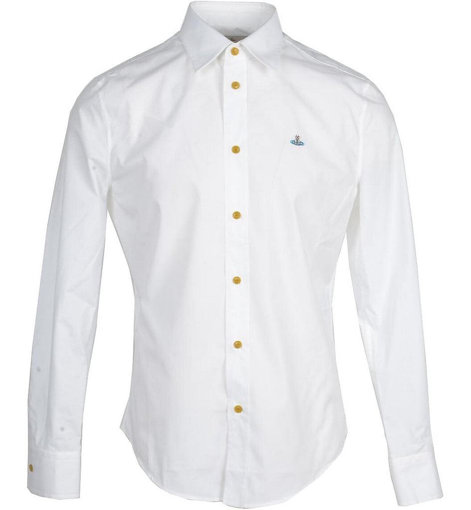 Vivienne Westwood Krall Long Sleeved Shirt White - Designer Cartelz
